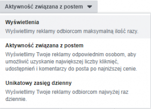 Cel: aktywność dotycząca posta Cel: aktywność dotycząca posta